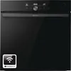 A front view of a black Gorenje oven with a digital display and control panel. Produktbild-Vorschau