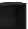 vidaXL Boekenkast, 4 vakken, zwart, eikenlook, 80x24x143 cm Productafbeelding-voorbeeld 7