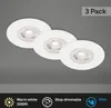 LED Einbauleuchten Einbaustrahler Bad 3er Set dimmbar weiß Produktbild-Vorschau 2