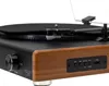 A close-up, angled shot of a turntable with a wood-grain accent. Náhľad obrázku produktu