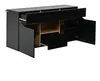 LED-Sideboard - 140x40x70 cm, Schwarz und Holzfarbe - Produktbild-Vorschau 15