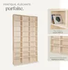 Étagère bibliothèque Christel 180 x 102 x 23,5cm - marron Voir les images du produit 4