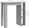 VidaXL 809462, Szary, 1020 mm, 500 mm, 1035 mm, 1 szt. Podgląd zdjęcia produktu 8