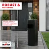 Grafner 2in1 Edelstahl Standaschenbecher mit Mülleimer, 30 Produktbild-Vorschau 3