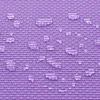 A close-up view of a textured purple surface with water droplets on it. Voir les images du produit