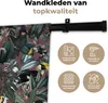 MuchoWow® Wandteppich Wandbehang Blumen - Vögel - Blätter Produktbild-Vorschau 3