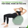 Tunturi Anti Burst Fitness Ball avec Pompe - Ballon de yoga Voir les images du produit 2