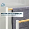 eluno Porte-serviettes sur pied en métal blanc mat avec Voir les images du produit 4