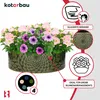 KOTARBAU® Keramik Pflanzschale rund Grün Höhe 13 cm ⌀ 28 cm Produktbild-Vorschau 5