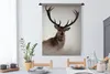 MuchoWow® Wandteppich Wandbehang Hirsche - Geweihe - Tiere Produktbild-Vorschau 3