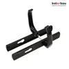 KOTARBAU® Drückerpaar 72 mm mit Langem Schild Schwarz für Produktbild-Vorschau 5