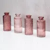 4er Set Vase Rosa H14cm Glas Blumenvase Tischdeko Frühling Produktbild-Vorschau 6