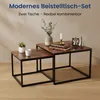 Table basse en bois (set de 2), Table de salon Moderne, Voir les images du produit 9