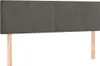 LED Kopfteil Dunkelgrau 144x5x78/88 cm Samt Produktbild-Vorschau 4