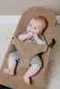 Baby's Only Strampler kurzer Ärmeln Melange - Grau - 56 - Produktbild-Vorschau 4