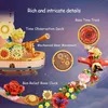 A collage of detailed close-ups and scenes from a building block set inspired by The Little Prince, showcasing intricate details and features. Produktbild-Vorschau