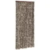 vidaXL Insektenschutz-Vorhang Braun und Weiß 90x220 cm Produktbild-Vorschau 4