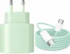 20W Schnellladegerät, USB-C Kabel, USB-C Adapter für iPhone Produktbild-Vorschau 1