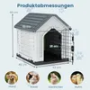 COSTWAY zewnętrzna buda dla psa, odporna na warunki Podgląd zdjęcia produktu 3
