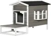 PawHut Katzenhaus aus Holz, Katzenhütte Outdoor Katzenhöhle Produktbild-Vorschau 6