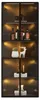 Vetrina angolare in MDF nero con illuminazione a LED, Anteprima dell’immagine prodotto 5