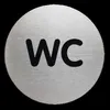 DURABLE PICTO 'WC' Ø 83 mm, 490723 silber Produktbild-Vorschau 7