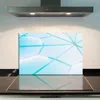 Herdabdeckplatte Glaskeramik 1 Teilig 80x52 Abstrakt Blau Produktbild-Vorschau 11