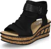 Rieker Damen Keilsandalette schwarz Produktbild-Vorschau 53