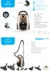 A product advertisement for a vacuum cleaner, showing the product and its features. Náhled obrázku produktu