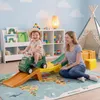 KOMFOTTEU Erweiterbare Kinderachterbahn mit Rutschauto bis Produktbild-Vorschau 10