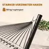 Outsunny Hängemattengestell Metall mit Haken 360x92x112 cm Produktbild-Vorschau 6