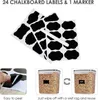 Set di barattoli ermetici con 24 etichette, senza BPA, nero Anteprima dell’immagine prodotto 6