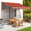 vidaXL Ersatzstoff für Markise Orange und Braun 380x345 cm Produktbild-Vorschau 2
