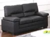 Ledersofa 2-Sitzer - Büffelleder - Schwarz - MIMAS Produktbild-Vorschau 7