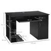 HOMCOM Bureau informatique table d'ordinateur multimédia Voir les images du produit 5