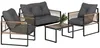 Outsunny 4 tlg. Rattan Gartenmöbel-Set, Sitzgruppe mit Produktbild-Vorschau 1