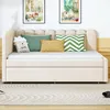 Letto imbottito a L Merax 140×200 cm con letto estraibile, Anteprima dell’immagine prodotto 6