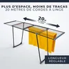 GARRANDT Séchoir télescopique Black Edition – 20 m, avec Voir les images du produit 4