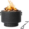 Navaris Feuerschale aus Gusseisen rauchfrei - smokeless Produktbild-Vorschau 1