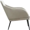 vidaXL Lavica Light Grey 110x76x80 cm Velvet Náhľad obrázku produktu 4