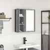 vidaXL Kúpeľňová nástenná skrinka so zrkadlom Grey Sonoma Náhľad obrázku produktu 2