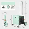 2in1 Einkaufstrolley: Klappbare Transportbox mit 6-Zoll Produktbild-Vorschau 3