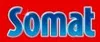 The image shows the brand name 'Somat' in large blue letters with a white outline, set against a solid red background. This appears to be marketing material or a logo. Podgląd zdjęcia produktu