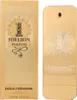 A product shot of a gold-colored perfume bottle and its packaging. Anteprima dell’immagine prodotto