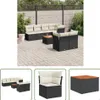 The Living Store 8-tlg. Garten-Sofagarnitur mit Kissen Produktbild-Vorschau 1