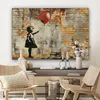 Wanddeko 120x80 cm - Banksy - Mädchen mit Luftballon, Produktbild-Vorschau 7