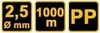Spago in polipropilene 2,5 mm x 1000 m Anteprima dell’immagine prodotto 5