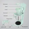 A diagram of a coffee maker with various parts labeled. Produktbild-Vorschau