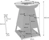 Braciere barbecue con vano portaoggetti, Ø59cm , Nero Anteprima dell’immagine prodotto 10