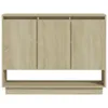 The Living Store Sideboard Sonoma-Eiche 97x31x75 cm Produktbild-Vorschau 5